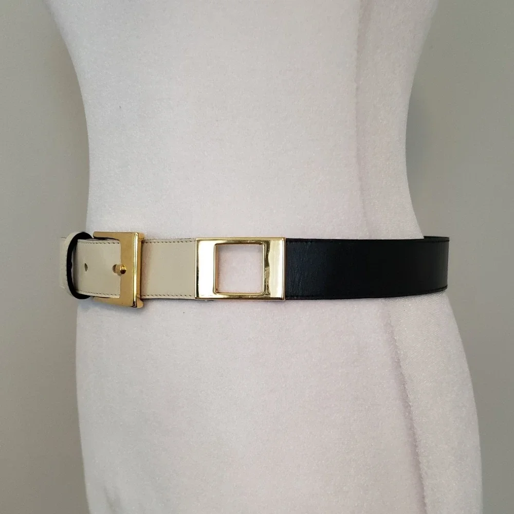 Vintage‎ Mondi Womens Bull Leather Statement Belt 33.5